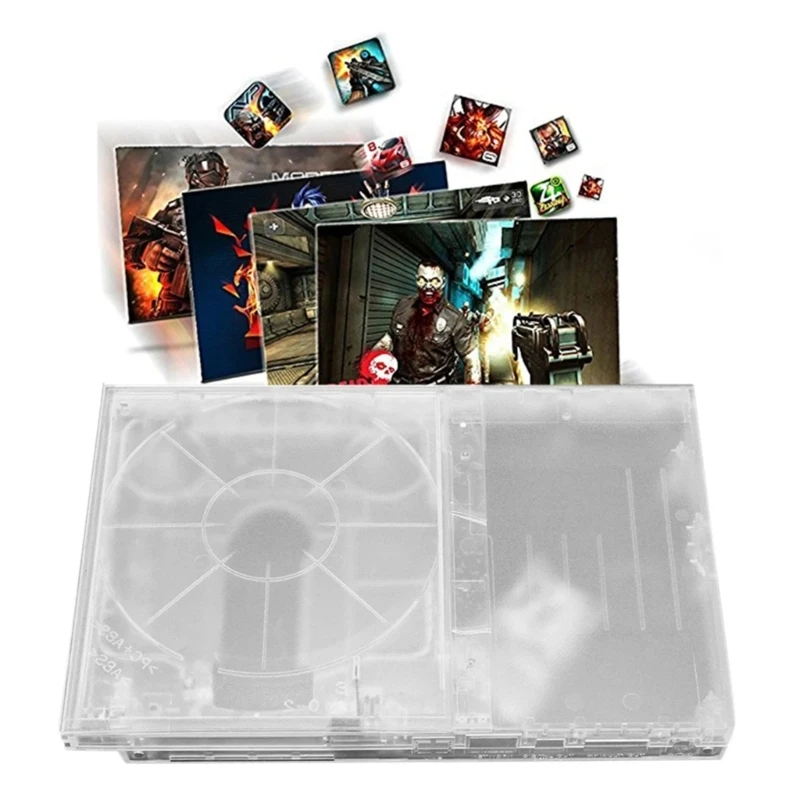 Clear Housing Flip Top Protective Case Game Console Host Cover Gaming