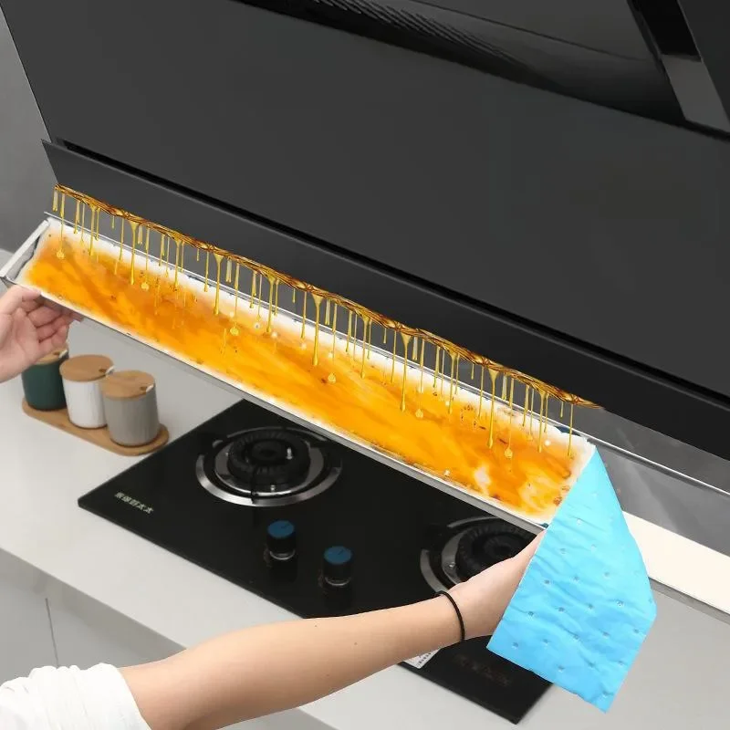 Disposable Kitchen Hood Oil Filter Paper Range Hood Grease Anti Oil Cotton Filter Cooker Extractor Fan Non-woven