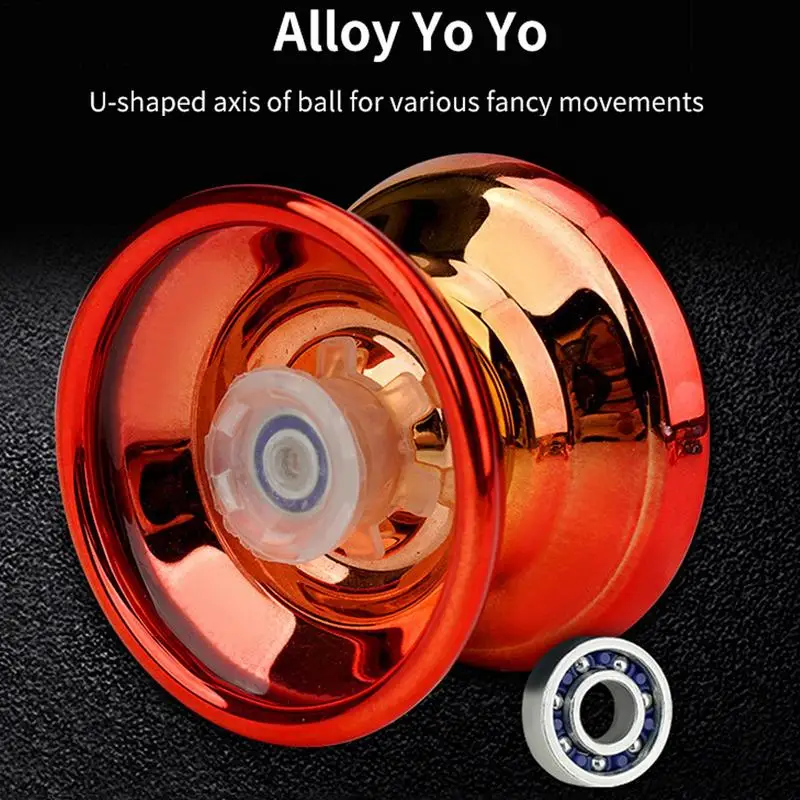 Professional Magic Yoyo Alloy Yoyo High Speed Unresponsive Yo Yo Classic Toys For Kids Christmas birthday gift