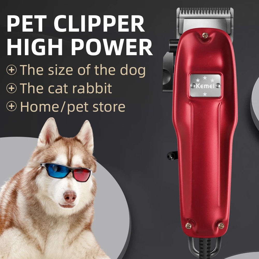 Kemei 4-Speed Professional Dog Hair Clipper All Metal