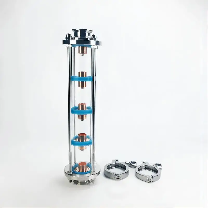 od 64mm 2 coluna vidro de visao tri clamp tee tee 04