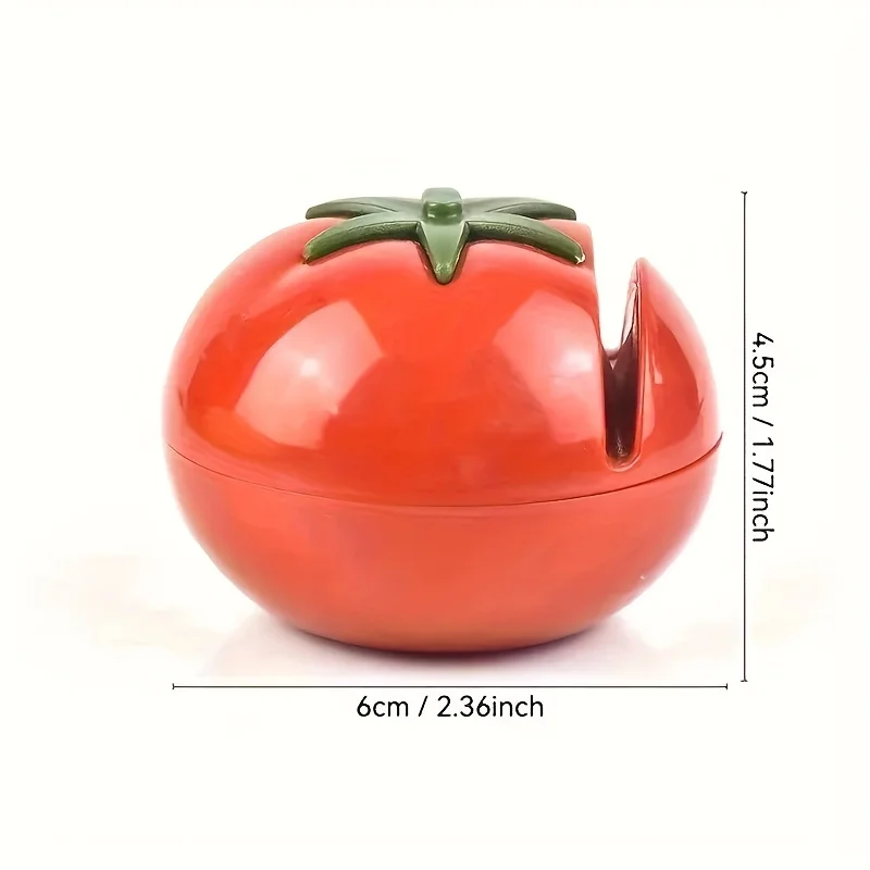 1pc Cartoon Tomato Shape Mini Knife Sharpener Portable Knife Sharpener Grindstone Scissors Kitchen Gadgets Kitchen Tools