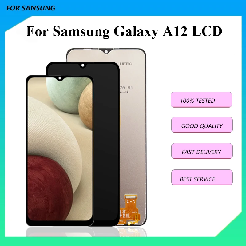 

6.5" Original Display For Samsung Galaxy A12 A125F A127F LCD Display Touch Screen Digitizer For Samsung A12 Screen Replacement