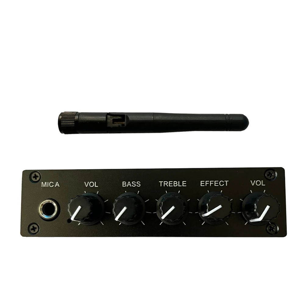 MK-88 오디오 앰프 믹싱 보드 스테레오 프리앰프 오디오 앰프 믹싱 보드(DC 12V 전원 어댑터 포함) US 플러그