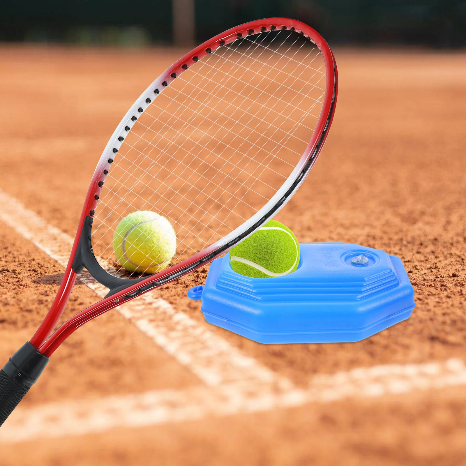 

Tennis Trainer Equipment for Beginners Rebound Racket with Ball Rebounder Balls Exercise Solo Dribble Training Kit