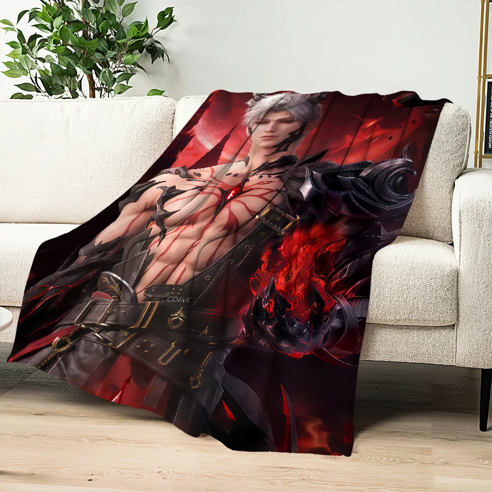 Game Love and Deepspace Sylus Warm Soft Plush Nap Blankets Sofa for Living Room Office Bedroom Home Travel Kid Birthday Gifts 2
