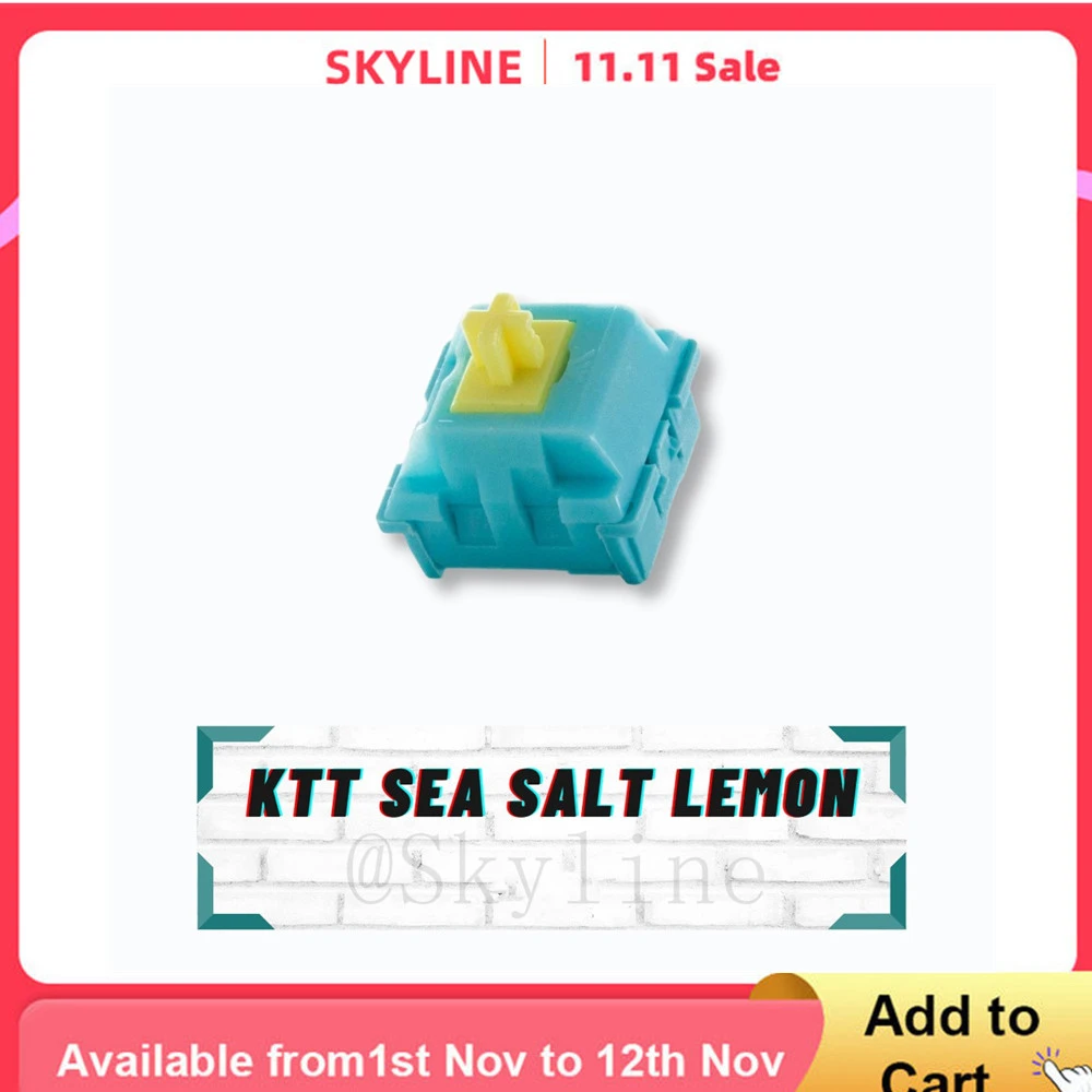 KTT Sea Salt Lemon Linear Switches Switch for Mechanical or Gaming