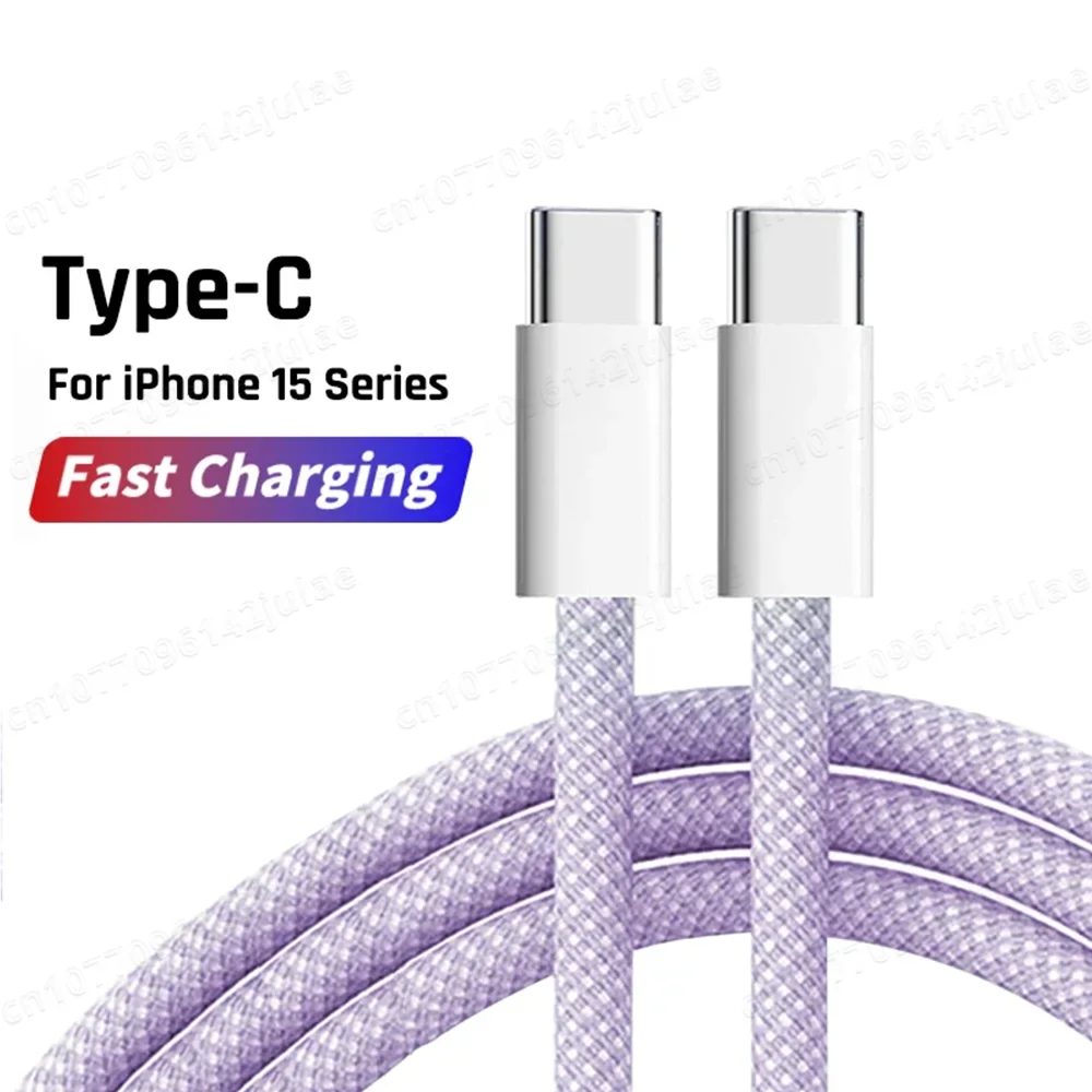 thumbnail image 1 of Cargador rápido original PD de 60 W, cable USB C a tipo C de 6 A para Apple iPhone 15/16 Pro MAX, carga rápida para Samsung S24 y Xiaomi., 1 of 5