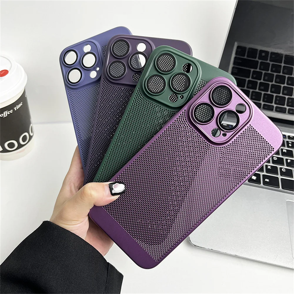 Enhanced Cooling Matte Metallic Heat Dissipation Phone Case Cover