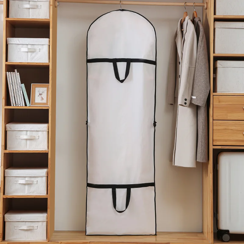 

Wedding Dress Cover for Bridal Robe Clothes Coat Storage Protective Non-woven Dustproof Storage Organizer Cover Bag Case Pouch