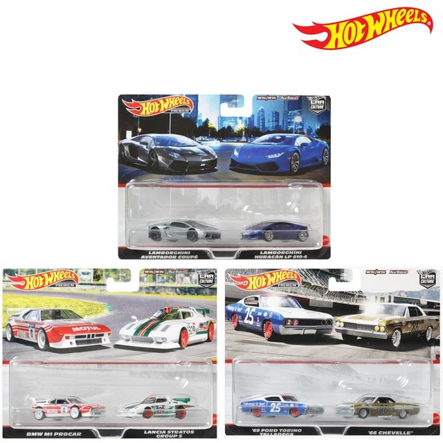 Hot Wheels Premium Car Culture 2-Pack Lamborghini Aventador Coupe and  Lamborghini Huracán LP 610-4