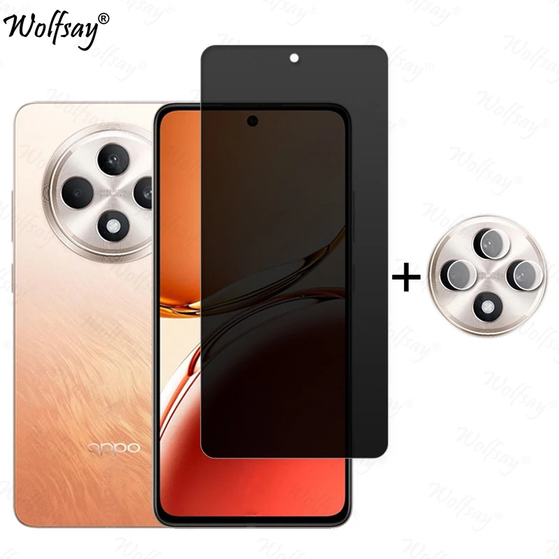 Anti-Spy Privacy Tempered Glass Screen Protector with Camera Shield