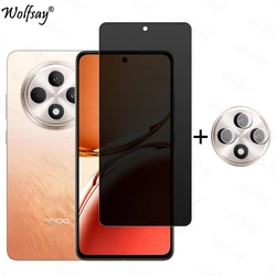 Anti - Spy Privacy Tempered Glass Screen Protector with Camera Shield for Reno 11F (1 Glass and 1 Len)