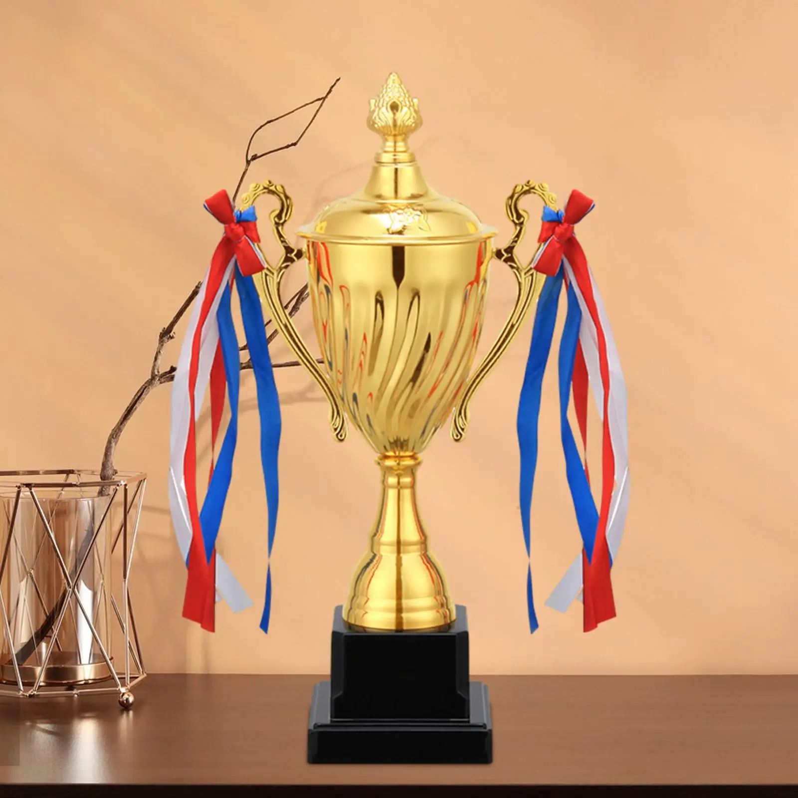 Soccer Football League Match Trophy Metal Football Competitions Award Cup