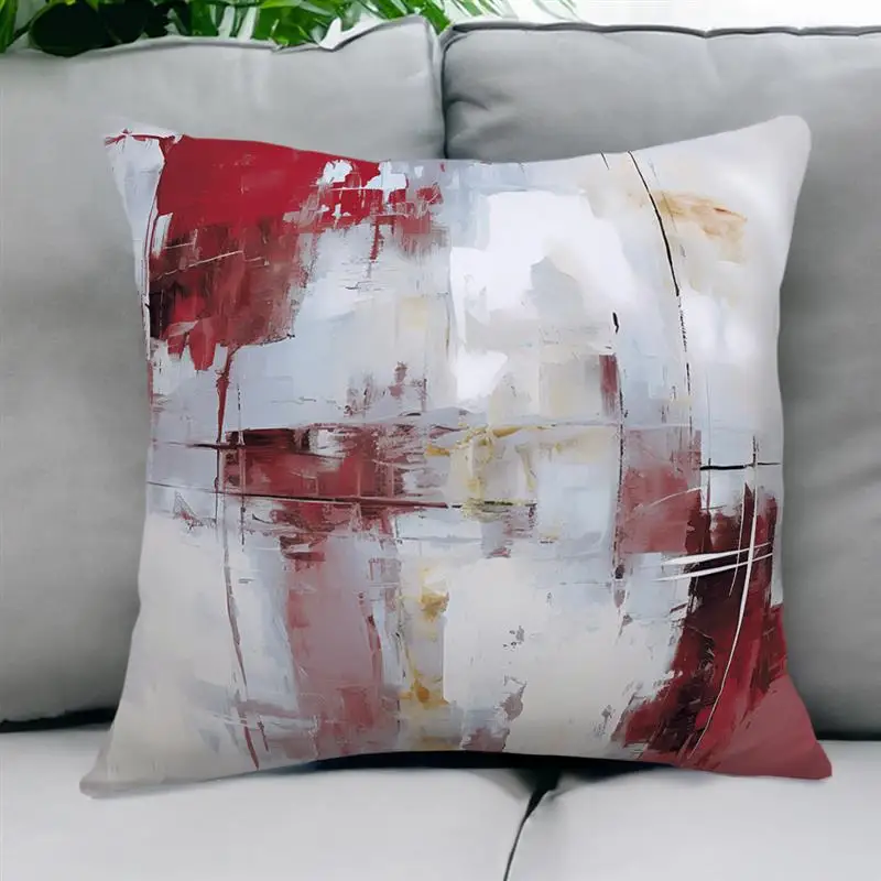 

Modern Abstract Double Sided Printing Pillowcase Cushion Cover 45*45cm Sofa Cushion Pillow Cases Pillow Covers Home Decoration