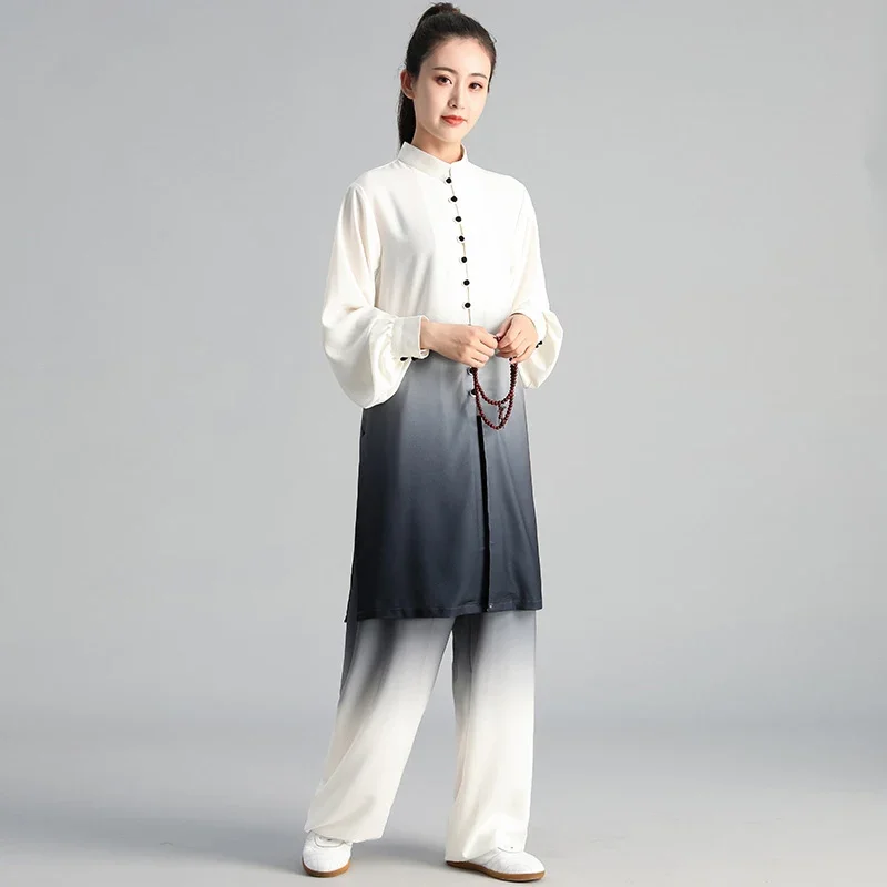 Kung Fu Tai Chi Clothing Martial Arts Clothes Taijiquan Wushu Uniform Wing Chun Three Pieces Suit The Gradient 2022 New Style