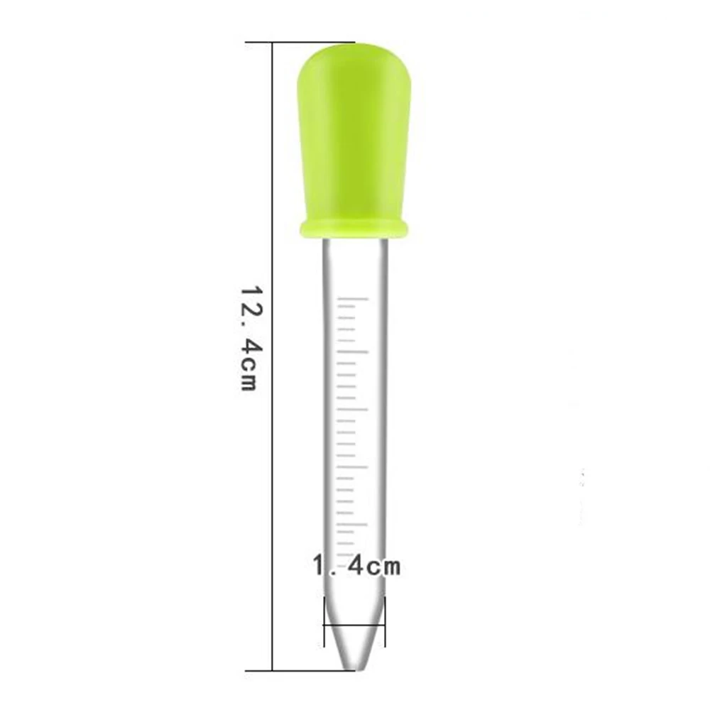 HiMo 10 Pack Liquid Pipettes Droppers Silicone 5ml Clear Medicine Eye  Dropper for Kids with Bulb