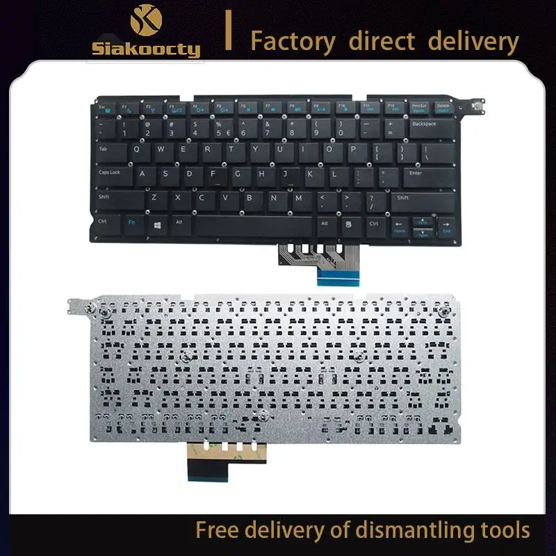 Siakoocty Nuova Tastiera Nera Per Dell Vostro 5460 5470 5480 V5460 V5470 V5480 Us