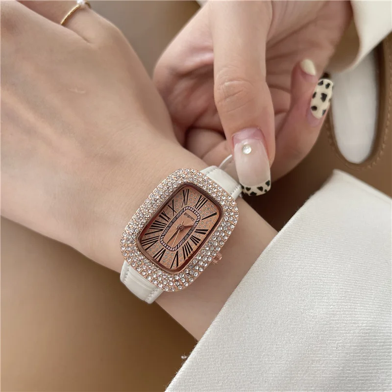 

Luxury Brand Watches Fashion Diamond Ladies Quartz Watch Stainless Steel Rhinestone Women Bracelet Gifts Dress Wristwatches