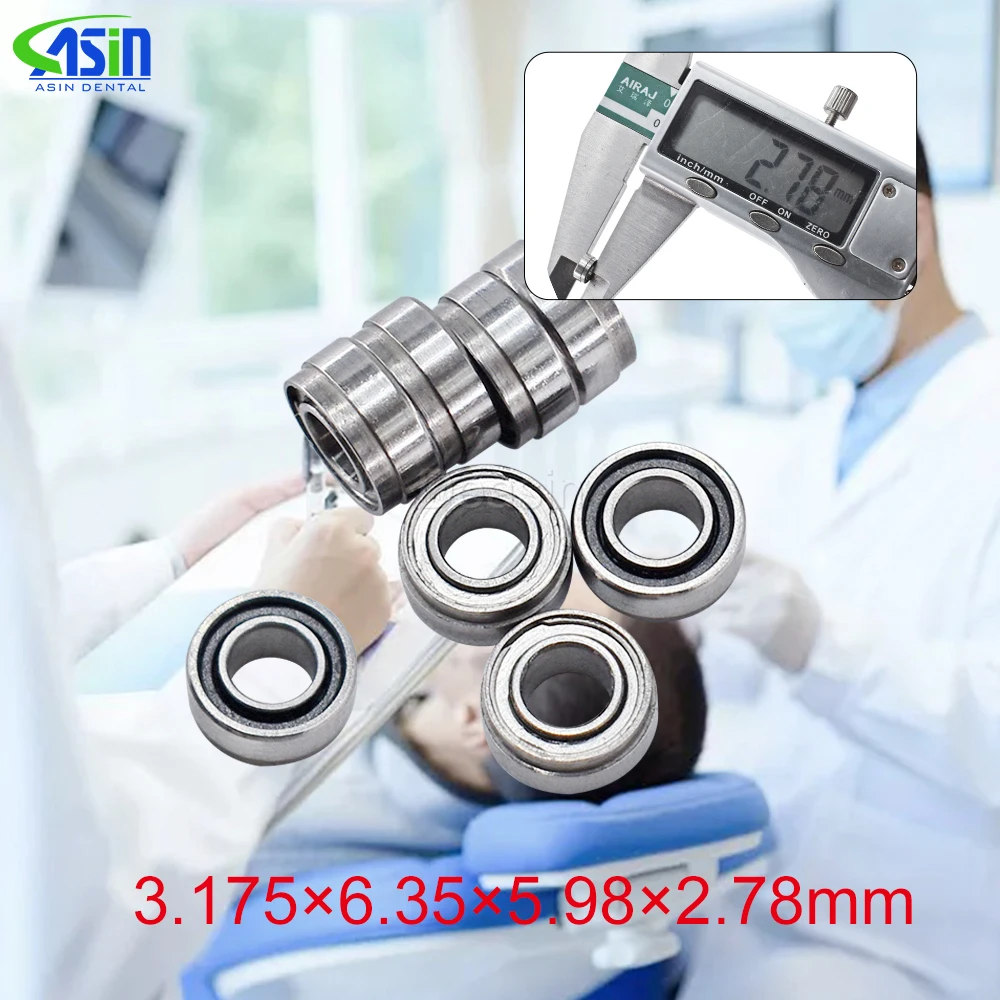 

High Quality 10pc Hot sale ASIN dental ceramic bearing 3.175x6.35x2.78 Ceramic Ball 7/8 beads dental hand piece accessories