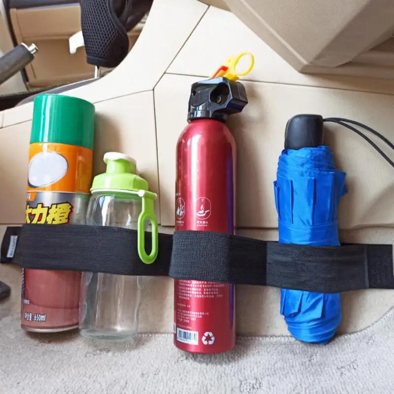 Car trunk organizer trunk organizer trunk storage holder car interior organizer car trunk straps 40/50CM car trunk fixing belt elastic fixing belt storage bag tapes for fire extinguisher fixed