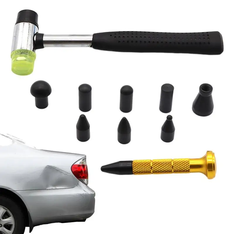 

Dent Repair Kit Dent Repair Hammer Kit Metal High Strength Interchangeable Nib Repairing Tools Portable For Refrigerator Washing