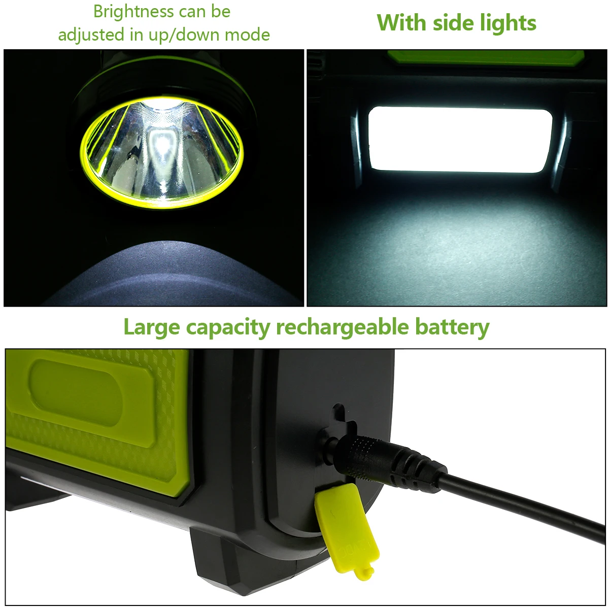 Camping Light, Tocha de bateria de grande capacidade, IP65 impermeável