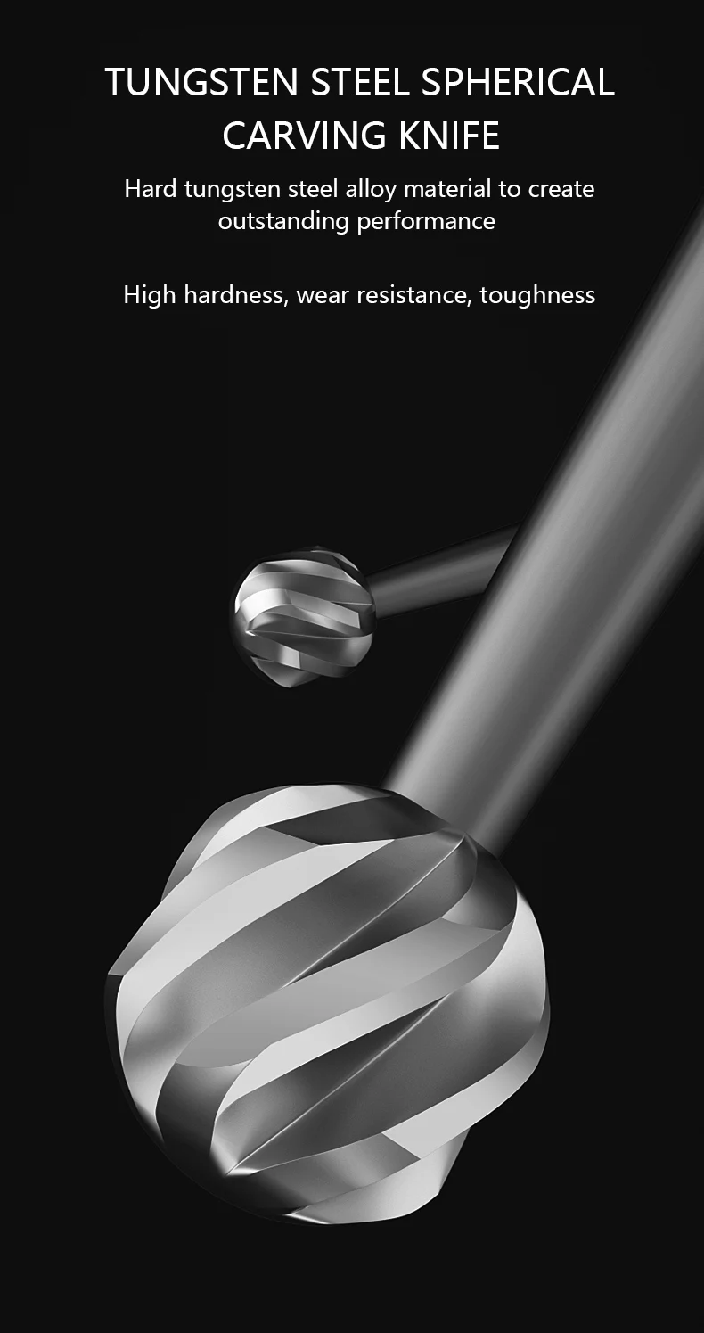 MaAnt 0,4/0,5/0,6 mm legierter Stahl, laminierter Wolframstahl, spiralförmiger Polierkopf, Android IP-Telefon, CPU-Lötverbindung, Schleifspitze – Detail 3