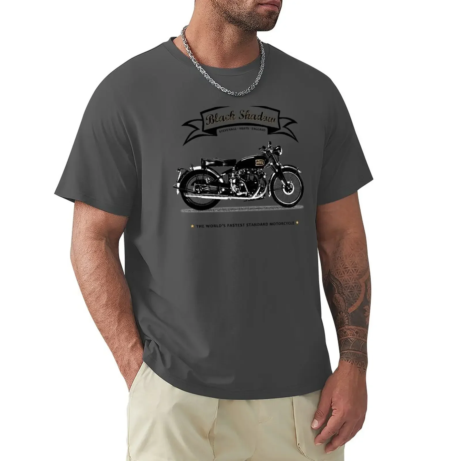 

Black Shadow - Worlds Fastest T-Shirt blanks summer clothes plain Short sleeve tee men