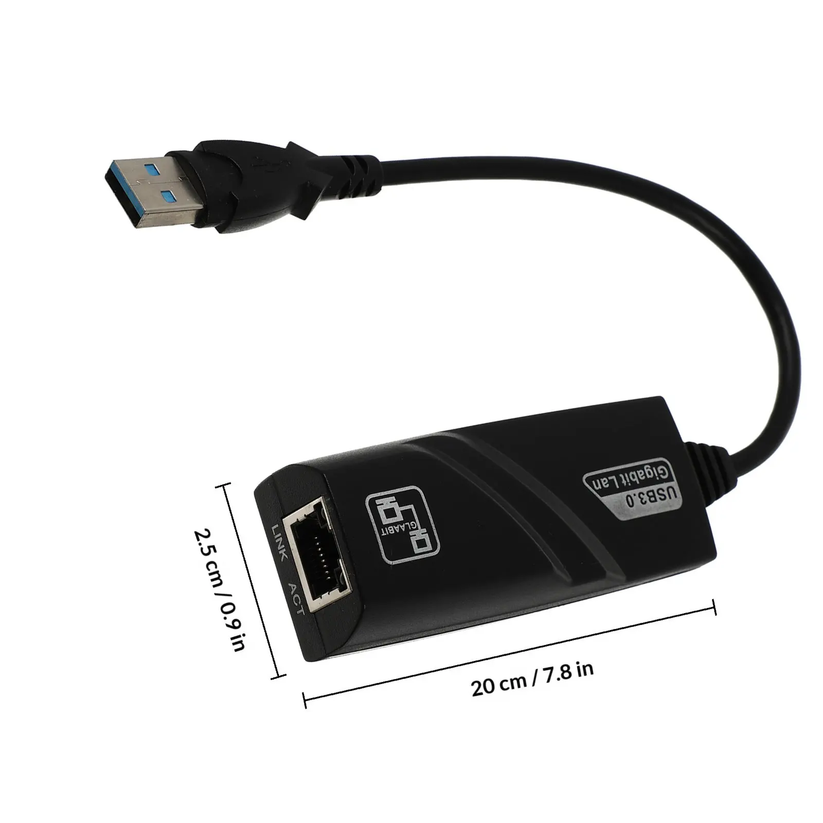이더넷 어댑터 블랙 TV 3 스틱과 호환 가능 버퍼링 방지 자동 플러그 플레이 이더넷 네트워크용 USB 어댑터
