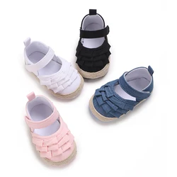 Cute Princess Fashion Infant Baby Shoes Toddler Soft sole Anti Slip First Walkers 0-1year old baby Soft soled walking shoes