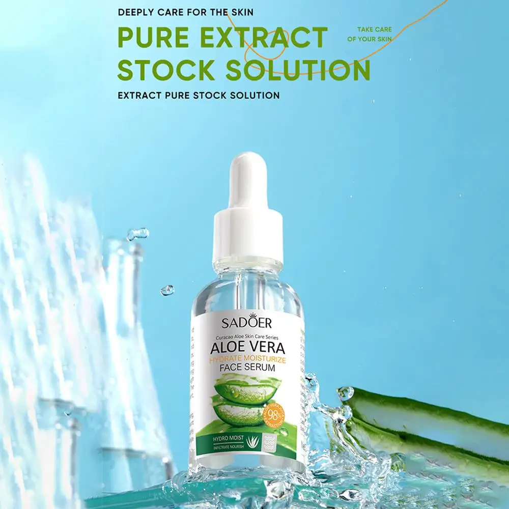 Aloe Vera Moisturizing face Essence Brightening Hydrating Essence Soothing face Care beauty skincare 5