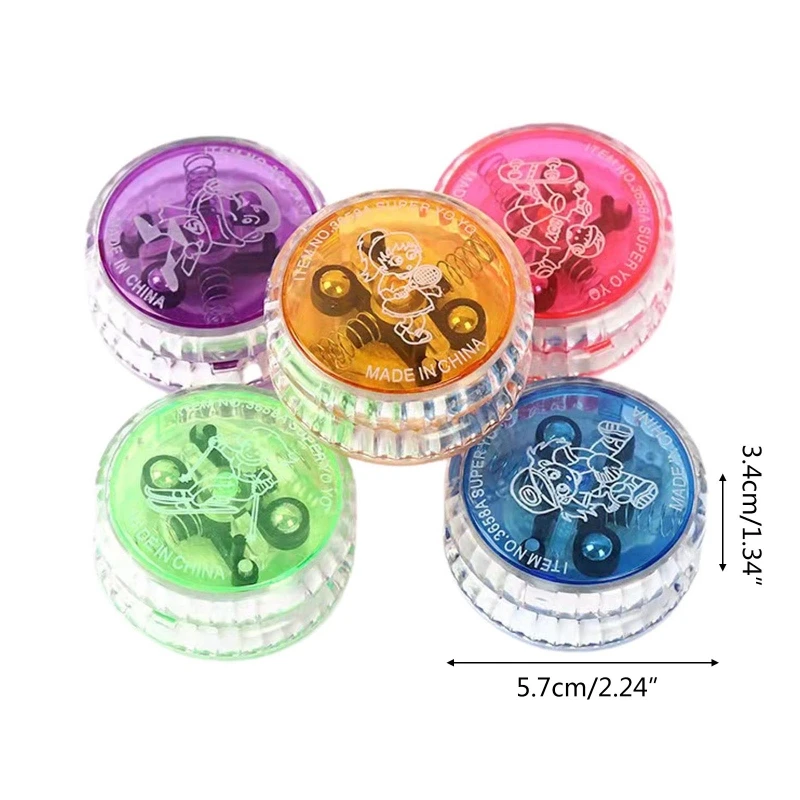 Children Sports Yo Yo Ball Luminous Yo-yos Balance Coordination Toy Easy Return Finger Flexibility Training Toy