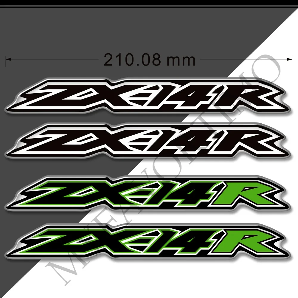 

Motorcycle Tank Grips Pad Gas Knee Oil Stickers Emblem LOGO Fairing Decals For Kawasaki Ninja ZX-14R ZX14R ZX 14R