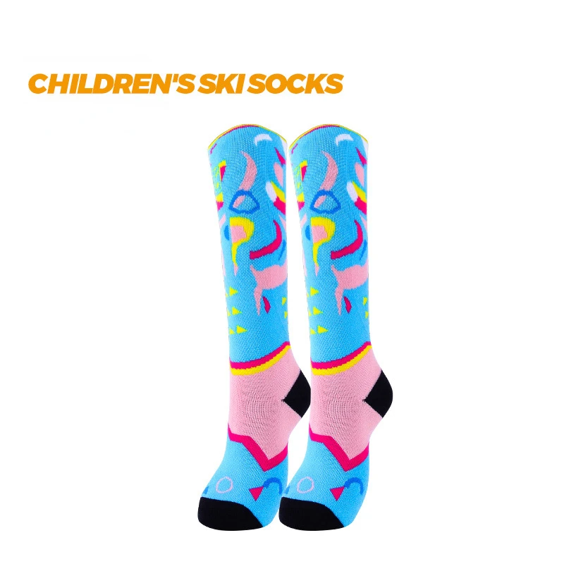 Winter Merino Wool Socks Kids Roller Skating Socks Thickened Warm Long High Snow Boys and Girls Ski