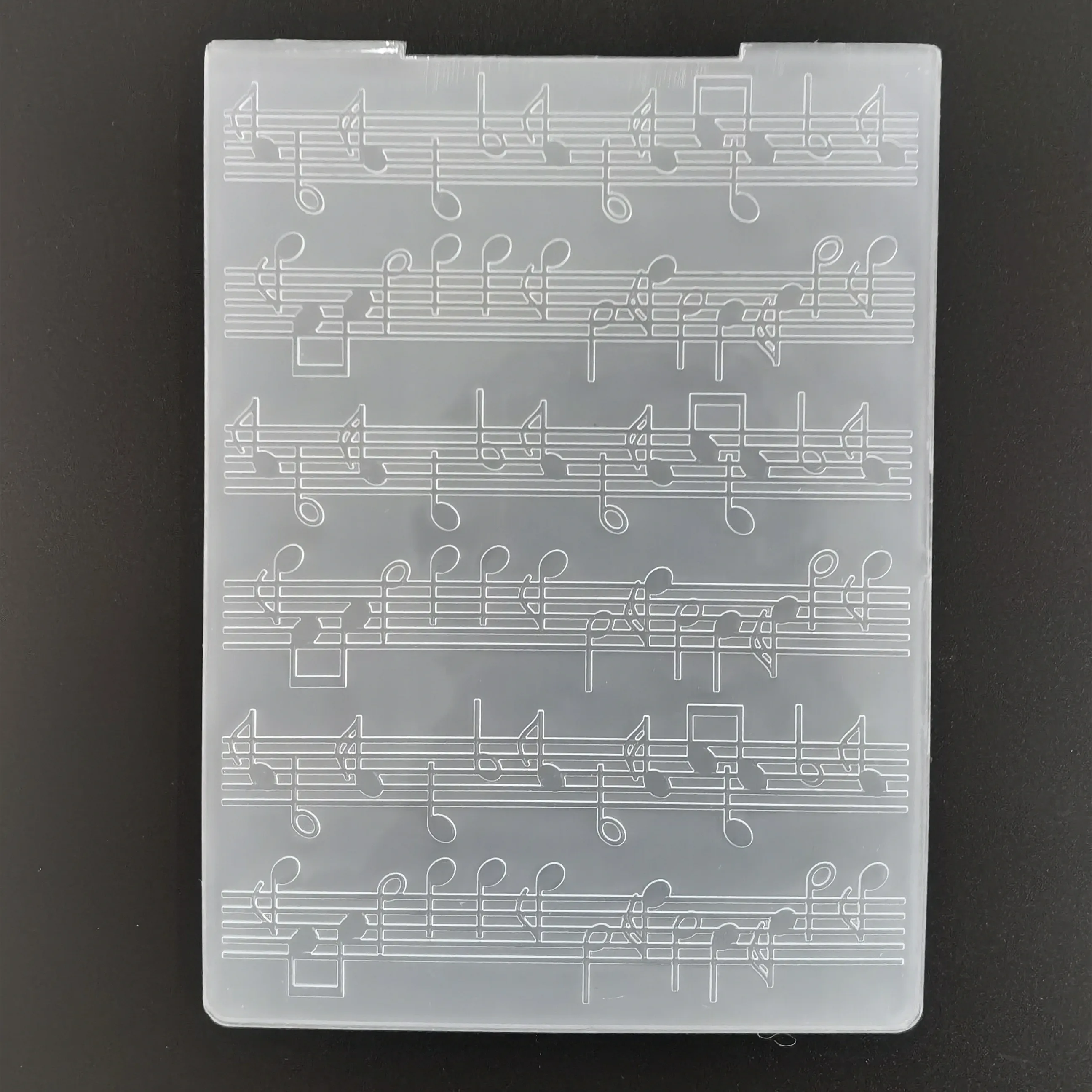 Music Note Drawing stencil Embossing Folder for Card Making DIY Plastic Scrapbooking Photo Album Card