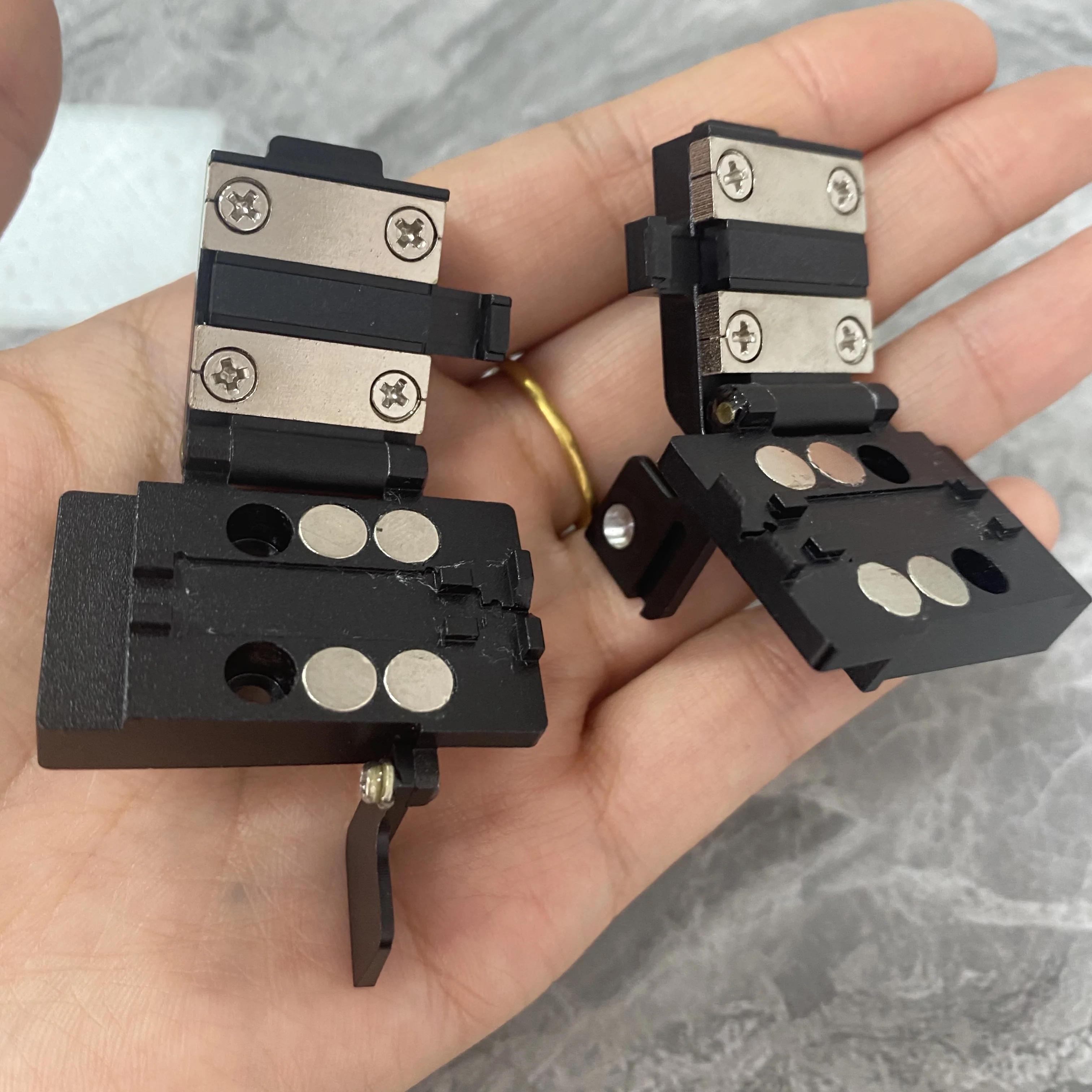 Free Shipping 3 in 1 Fiber Fixture Shealth Clamps Fiber Holder for FSM-50S Fiber Optic Fusion Splicer Machine