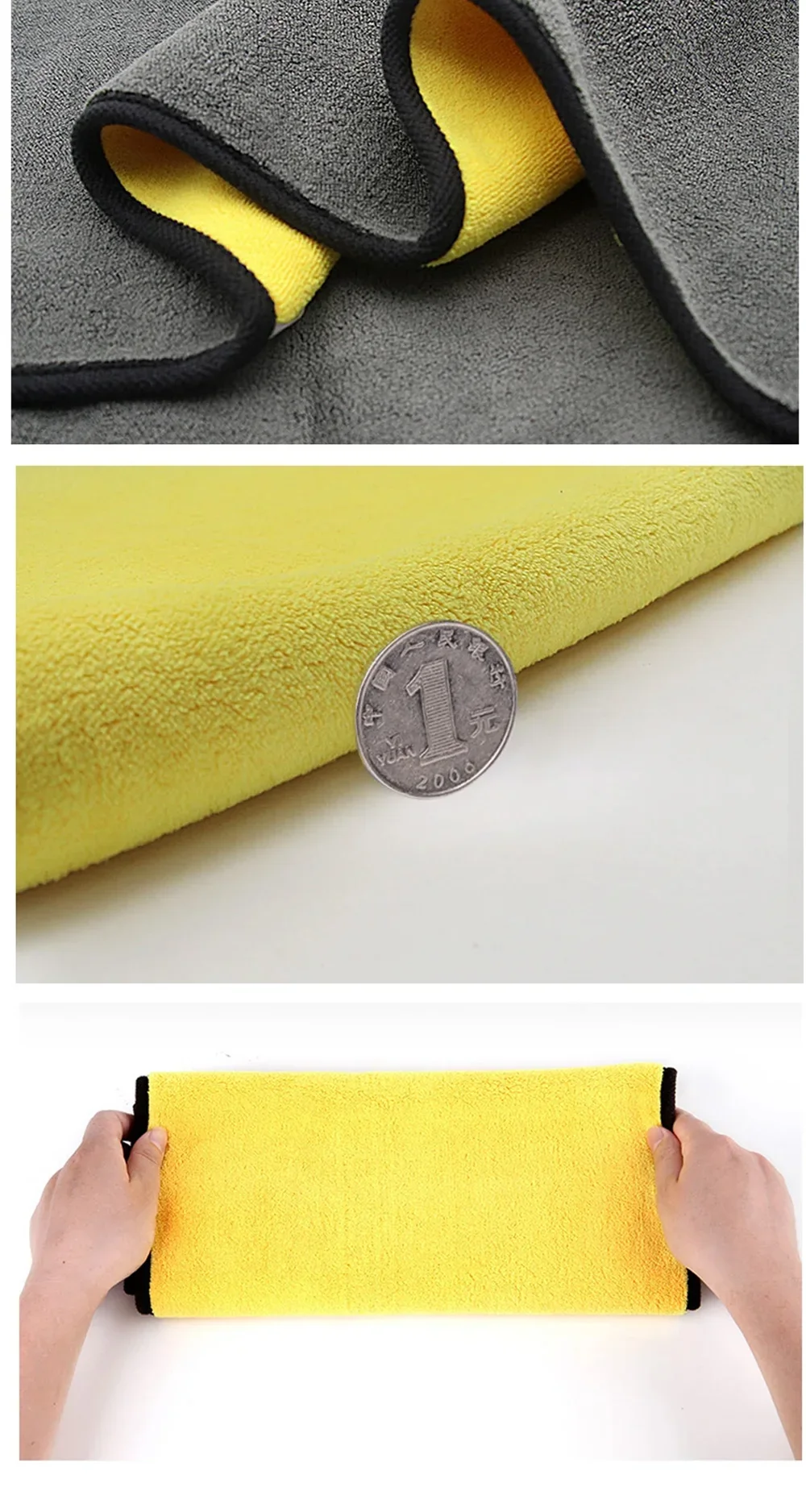 Toalla de microfibra de 10 piezas para coche