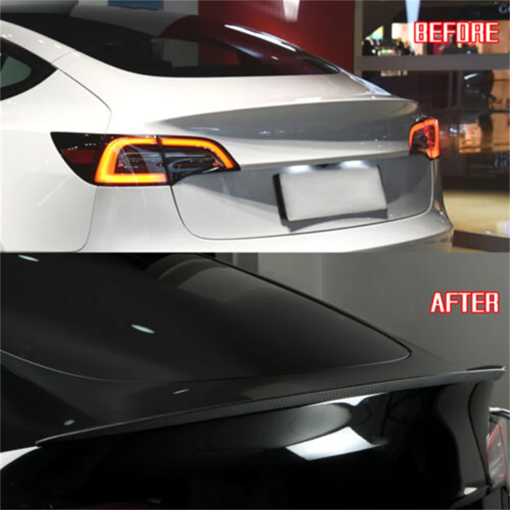 Spoiler ModelY Tail Wing 100% Real Dry Carbon Fiber Rear Trunk Lip For Tesla Model Y 2021-2024 Accessories Auto Exterior Parts