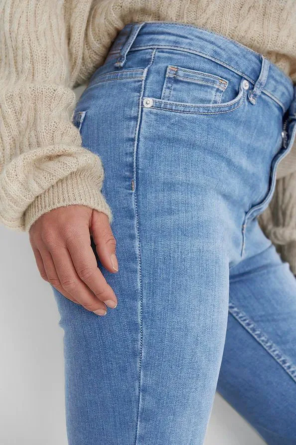 High Waist Retro Denim Pants Women Slim Fit Wrap Hip Denim Trousers Women Stretch Washed Jean Femme Light Blue Flare Pants gap jeans