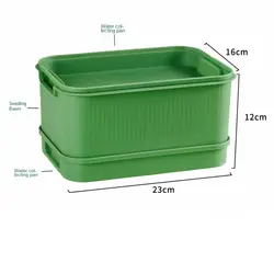 Hydroponic Seedling Sprouter & Germination Tray (Green)