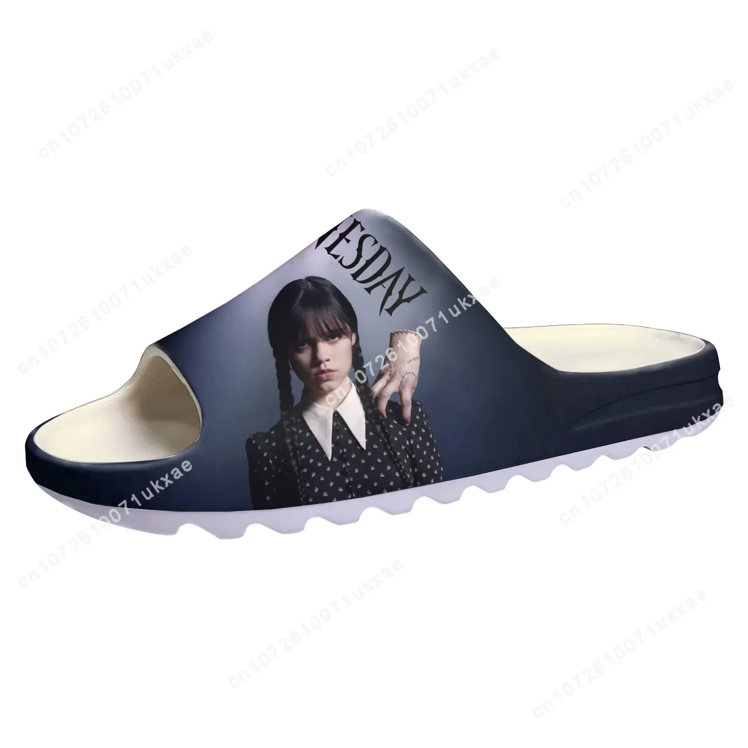 W-Wednesdays A-Addams Soft Sole Sllipers Home Clogs Customized Step On Water Shoes Mens Womens Teenager Step in Sandals