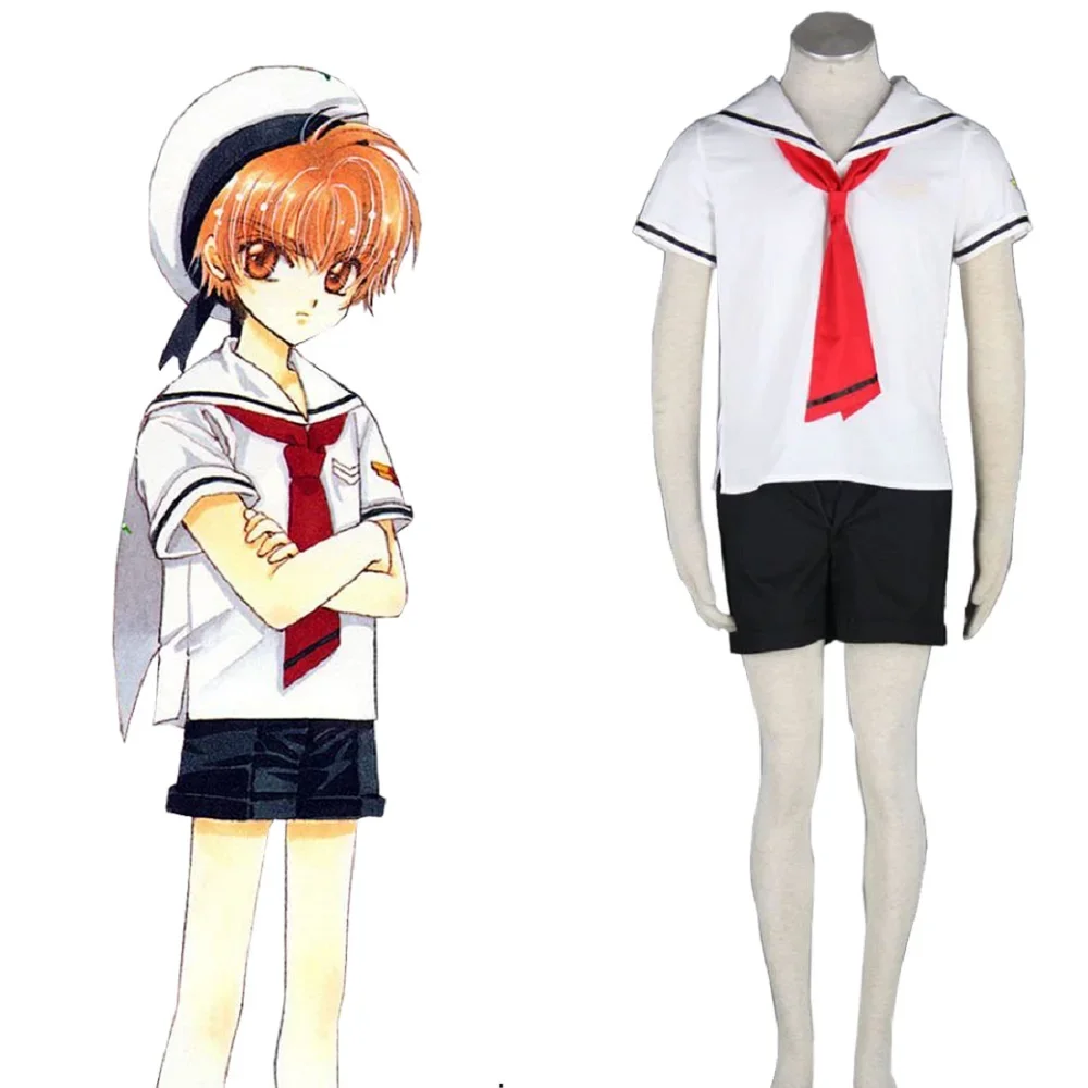

Unisex Anime Cos Card Captor SAKURA LI SYAORAN Cosplay Costumes Outfit Halloween Christmas Uniform Suits