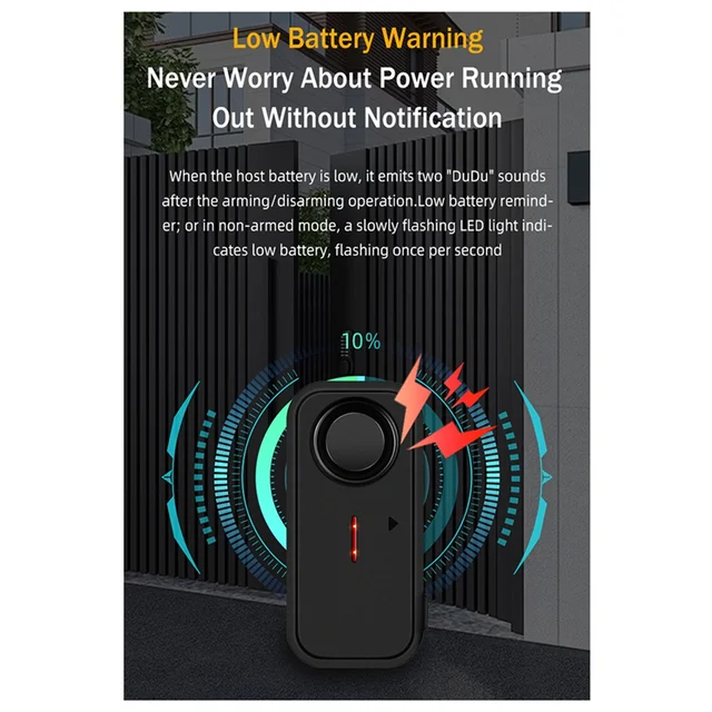 Door Window Burglar Alarm Sensor Wireless Remote Control Anti-Theft Alarm System Kit Home Security Door Open Detectorabgi 1