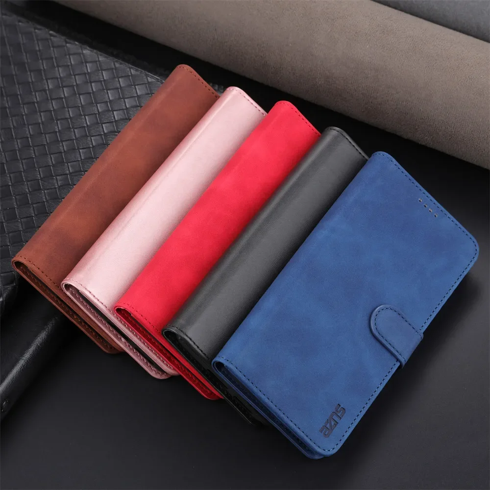 Leather Flip Phone Case with Card Holder & Full Protection