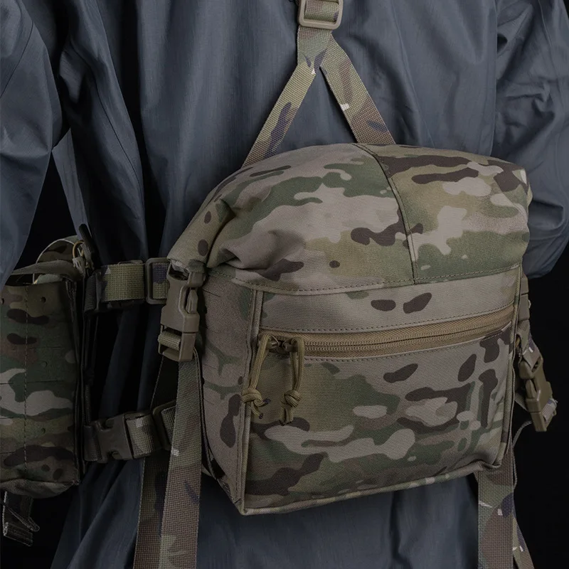 Expander Kit MOLLE Large Roll Pouch Padded X Harness Outdoor Camping Chest Rig Accessories Alpha Expansion Pack 6