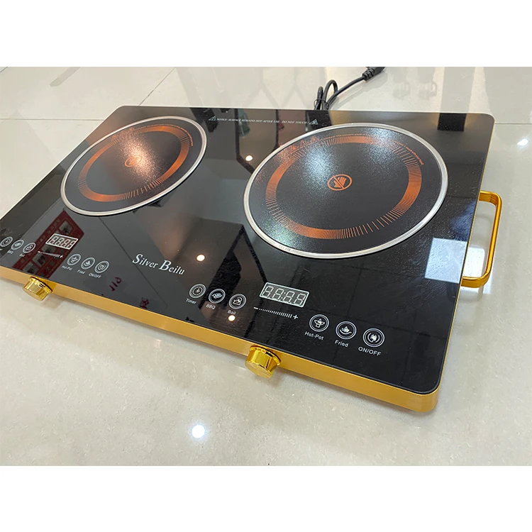 Kitchen Ceramic Stove 3500W Grill Electric 2 Burner Cooking Ceramic Stove Infrared Double Induction Cookers 1