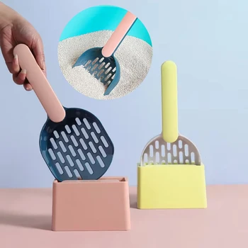 Cat Litter Scoop Set with Base 1