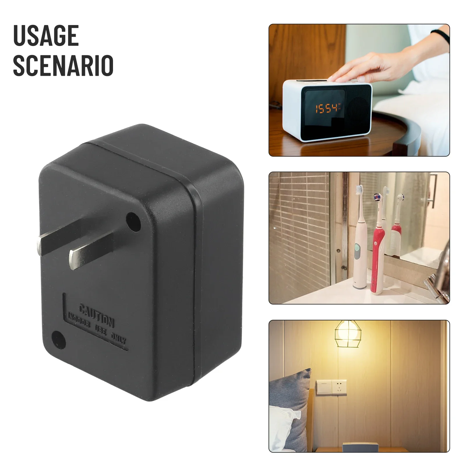 Power Adapter Step Down Transformer Travel Adapter AC 220V To 110V Voltage Converter For Electronic Devices Up To 50 WATT 1pcs