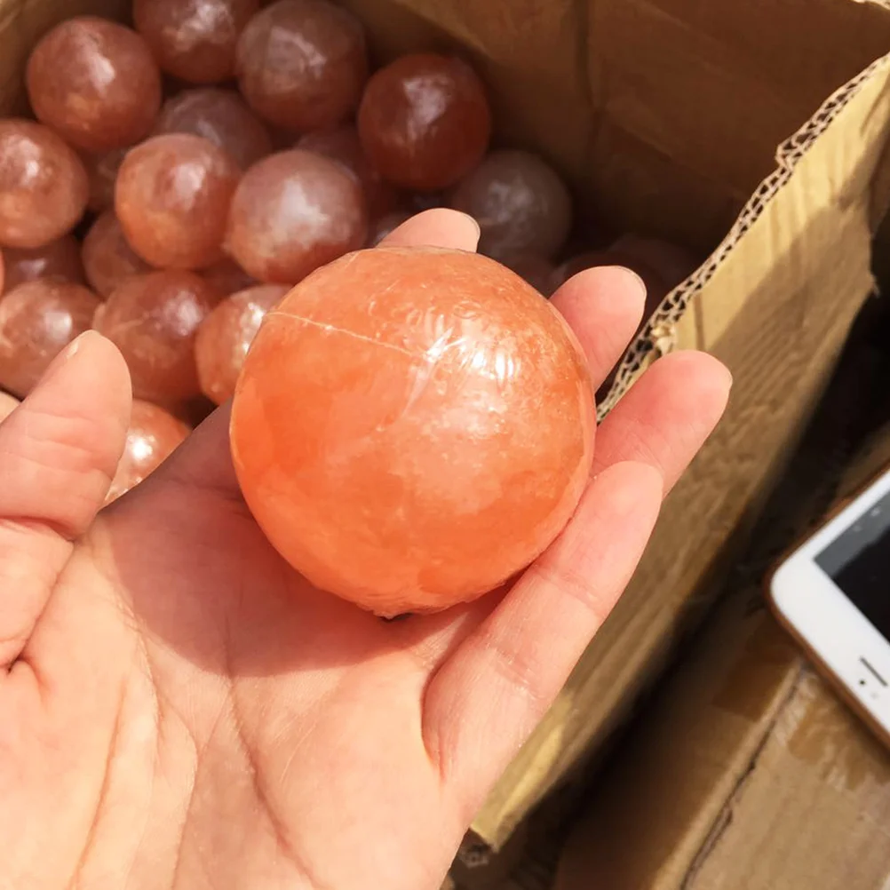 

Massage Ball Crystal Salt Soap Natural Himalayan Minerals Bath Salts Deodorant Stone
